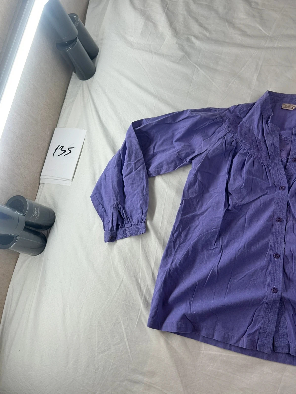 Paarse vintage blouse Lila – photo 3